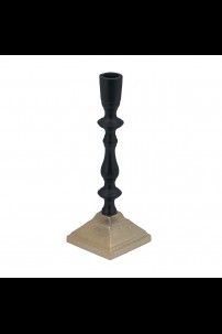 **NEW**LARGE BLACK AND GOLD  CANDLESTICK [901381]